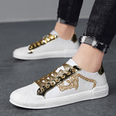 Zapatos casuales coreanos suaves individuales de tablero de moda para hombre